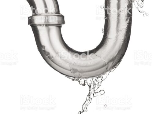 Leaking water pipe under an Albany sink